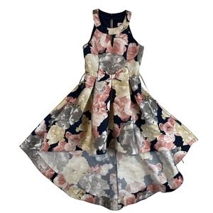 Speechless Kids Girls Navy Pink Floral High-Low Halter Dress Size 7 SC495D02QE9